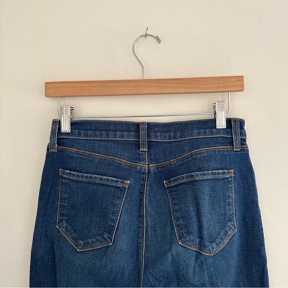 L'Agence Sada High Rise Cropped Slim Jeans in Laguna - Picture 7 of 9